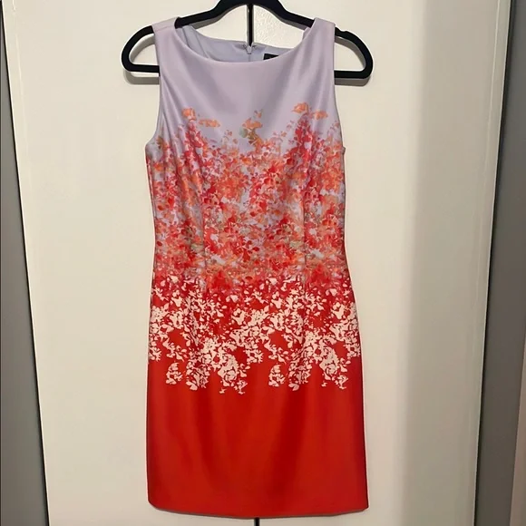 elie tahari red dress Elie Tahari red silk dress